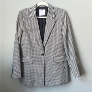 Mango houndstooth blazer NWOT